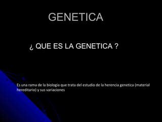 Genetica PPT