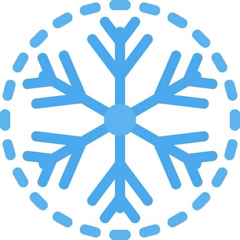 Snowflake Vector Icon 20350440 Vector Art At Vecteezy