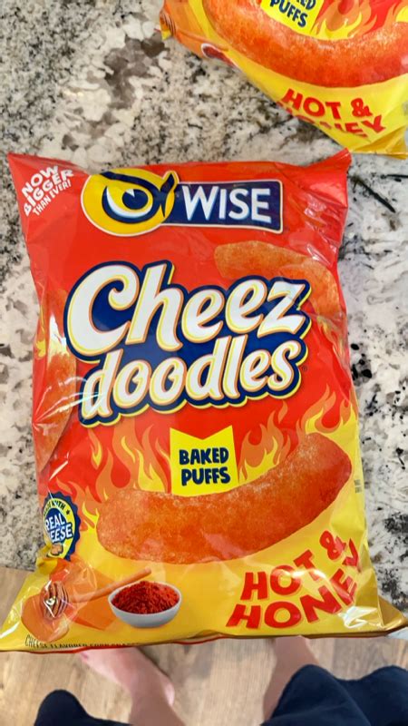 Wise Cheez Doodles Hot Honey Baked Puffs Fig App