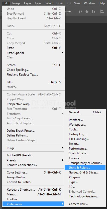 Cara Merubah Satuan Ukuran Ruler Pada Software Adobe Photoshop