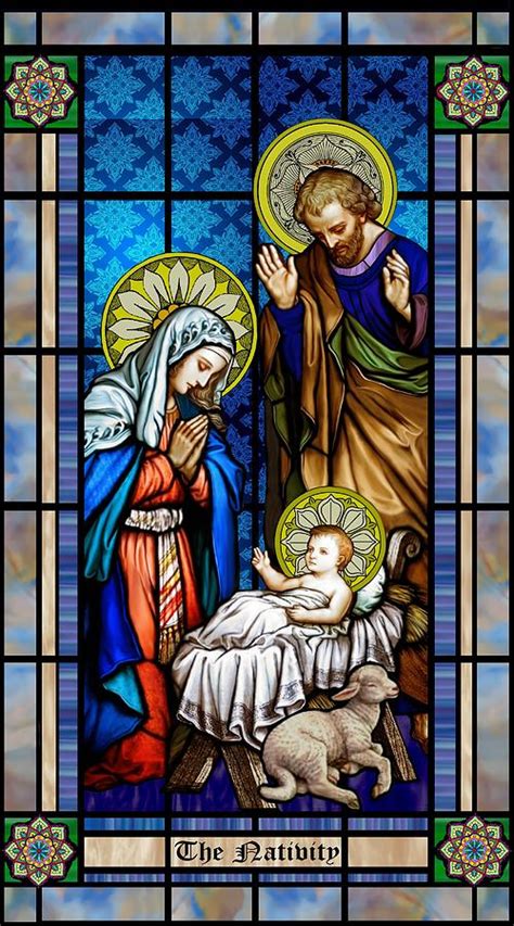 Nativity Stained Glass Mixed Media By Anthony Seeker Fine Art America