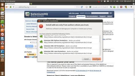 Selenium Ide Firefox Installation Beginner Tutorial