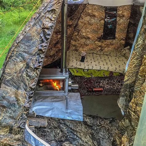 This Ultimate Cold-Weather Camping Tent Has a Built-in Wood Stove | Zelten