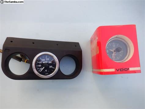 TheSamba VW Classifieds VDO Gauge Holder Clock And Water Temp