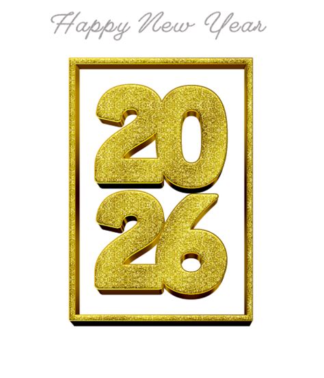 Happy New Year Glitter Effect Png Image Citypng