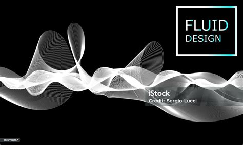 Flow Shapes Design Liquid Wave 3d Flow Shape Stock Illustration