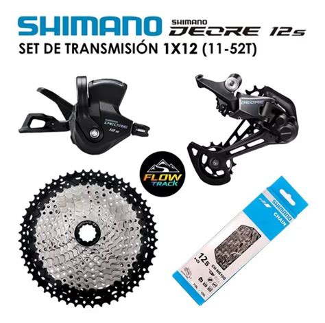 Transmisión 1x12 12 Velocidades 11 52t Shimano Deore