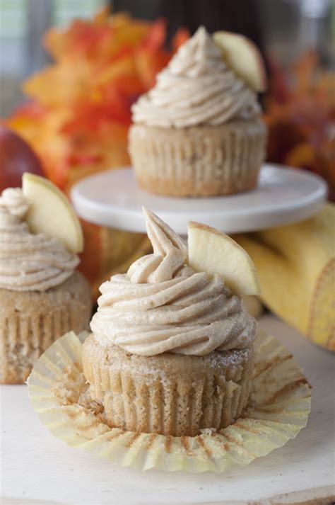 Apple Cider Cupcakes Brown Sugar Cinnamon Buttercream Wishes And Dishes