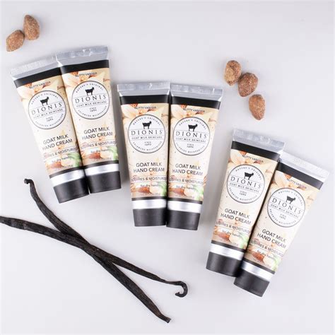 Nutty Vanilla Goat Milk Hand Cream Set Of 6 • Dionis Goat Milk Skincare