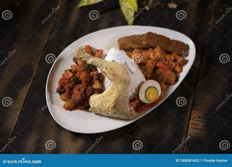 Nasi Liwet Or Indonesian Spiced Coconut Rice Stock Photo Image Of