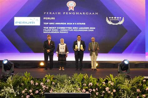 Tata Kelola Bisnis Peruri Sabet Bintang Top Grc Award