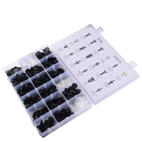 Bumper Retainer Clips Car Plastic Rivets Fasteners Push Retainer Kit Most Popular Sizes Auto