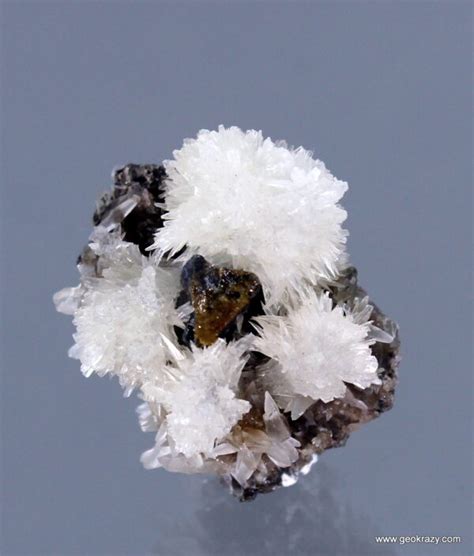 Strontianite with Chalcopyrite - GeoKrazy Minerals