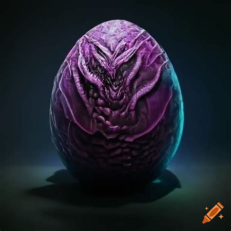 Dark dragon egg on Craiyon