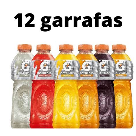 12 Garrafas Gatorade Sortidos 500ml Bebida Isotonica Energetico Esporte