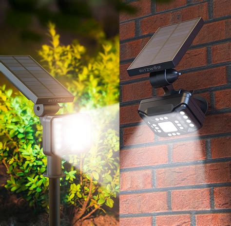 Zewn Trzna Lampa Solarna Led Blitzwolf Bw Olt Z Czujnikiem Zmierzchu