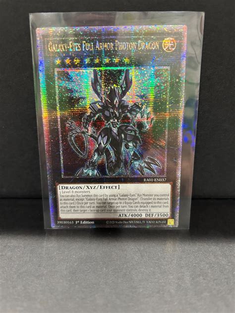 Galaxy Eyes Full Armor Photon Dragon Quarter Century Secret Rare RA01