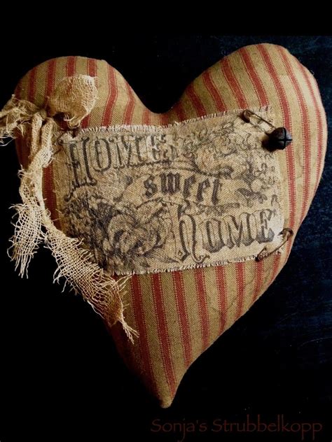 Primitive Crafts By Sonja S Strubbelkopp Primitive Valentine Decor