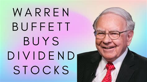 1 Warren Buffett Dividend Stock Down 46 Youll Regret Not Buying On