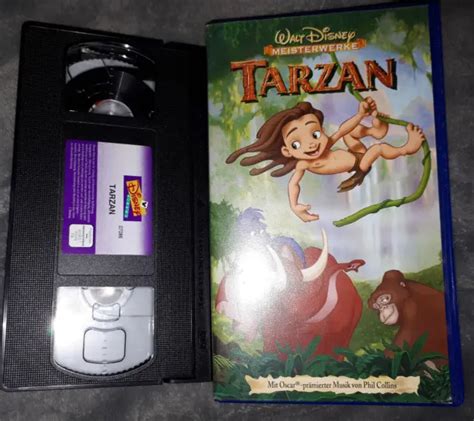 WALT DISNEY MEISTERWERKE TARZAN VHS VIDEO Mit Hologramm EUR 3 00