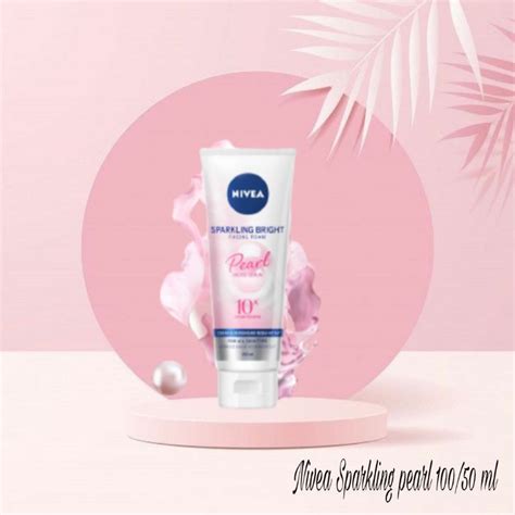 Jual NIVEA SPARKLING BRIGHT WHITENING FACIAL FOAM 100 ML 50 ML