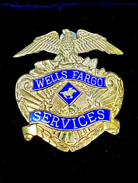 Wells Fargo Services Hat Badge Collectors Badgescom