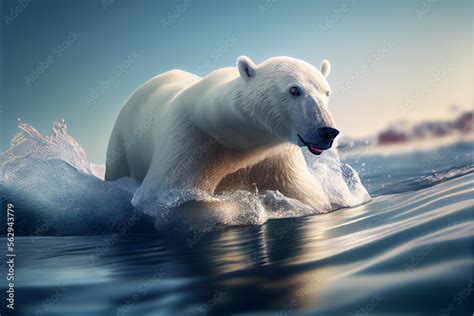 Adorable polar bear swimming in blue water | Under water polar bear ...