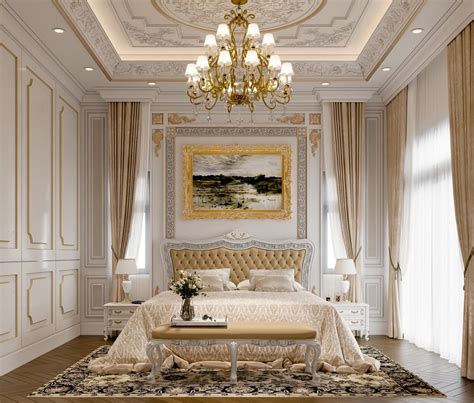 12864 3d Interior Neoclassical Bedroom Model For Free Download By