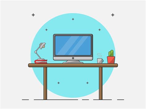 Minimalist Desk Setup by Maaz Zulfiqar on Dribbble