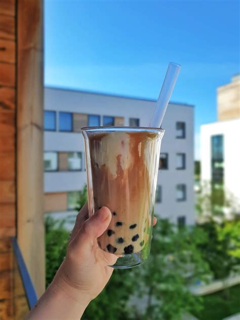 Classic Milk Tea Bubble Tea Recipe With Optional Cheese Cream Topping