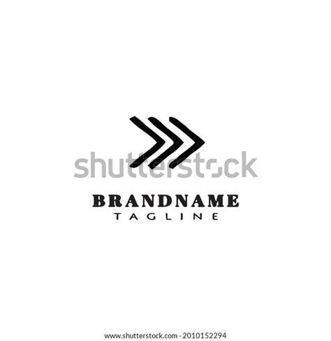 Black Arrow Logo Template Icon Modern Stock Vector (Royalty Free ...