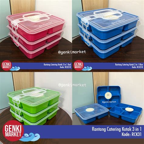 Jual Rantang Makan Rantang Makanan Katering Rantang Plastik 3 Susun