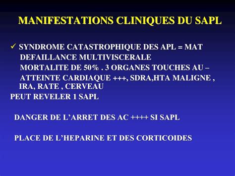 Ppt Pathologies Auto Immunes Sapl Et Lupus Powerpoint Presentation