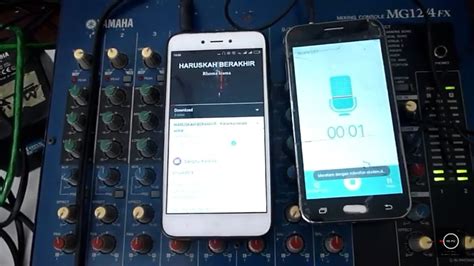Cara Merekam Suara Dari Mixer Ke Hp Hand Phone Youtube