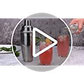 Etens Cocktail Shaker Oz Martini Shaker Bar Shaker With Built In