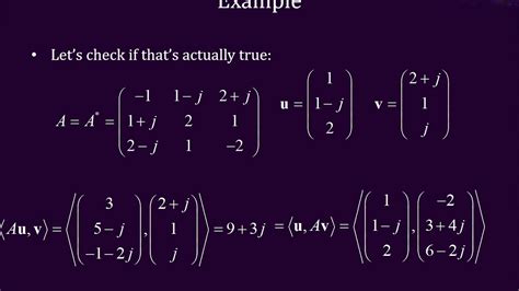 Self Adjoint And Skew Adjoint Linear Operators Youtube