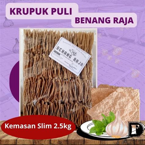 Jual Kerupuk Puli Mentah Slim 1Ball Isi 2 5KG Kerupuk Gendar Kerupuk