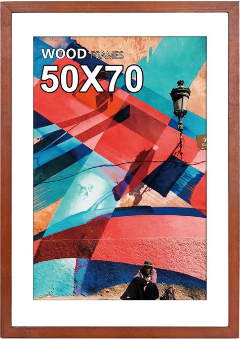 HOHIYO Holz Bilderrahmen 50x70 cm，Posterrahmen Puzzlerahmen 50x70 cm ...