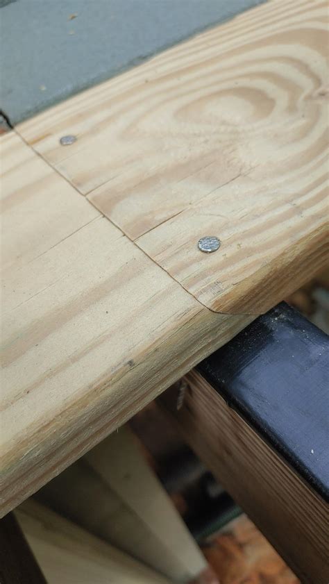 45 Degree Beveled Deck Board Ends Butt Joint At Same Joist Home