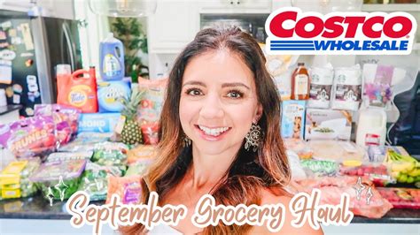 Costco Grocery Shopping Haul September Pantry Fridge Restock Youtube