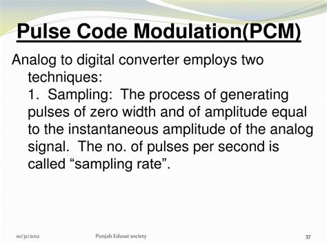 Ppt Pulse Modulation Techniques Powerpoint Presentation Free Download Id 3949863