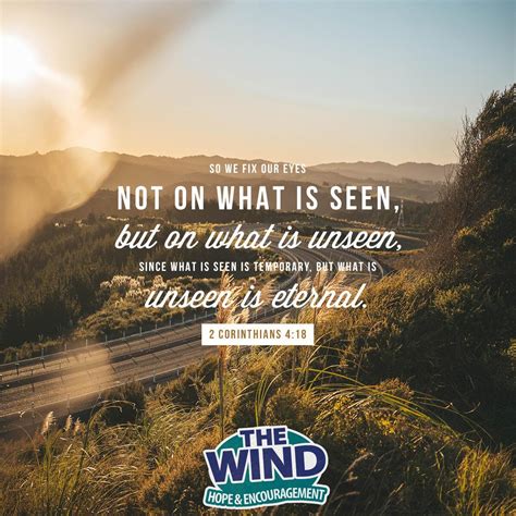 Verse Of The Day 2 Corinthians 418 The Wind