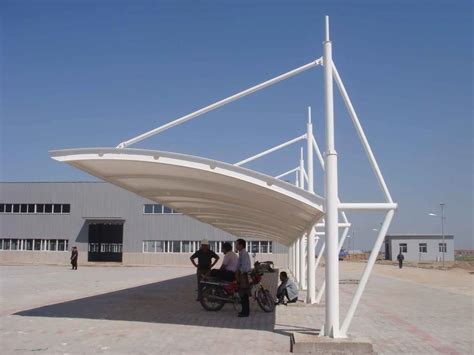 New Arts White Car Parking Roofing Shed For Kiosk At Rs Square Feet