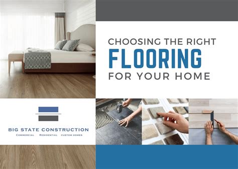 Choosing The Right Flooring For Your Home Big State Construction