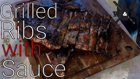 Simple Rub Pork Ribs With Sauce Youtube