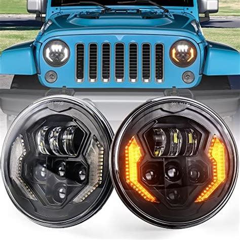 Amazon Yeego Direct Inch Led Headlights Round For Jeep Wrangler