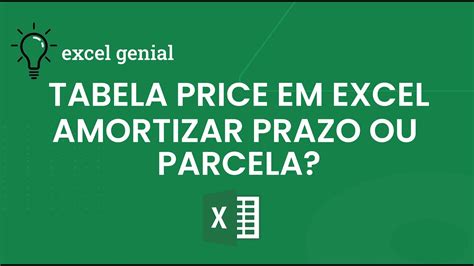 Tabela Price Em Excel RETOEDU