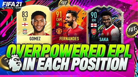 FIFA 21 BEST META OVERPOWERED PREMIER LEAGUE PLAYERS IN EACH POSITION