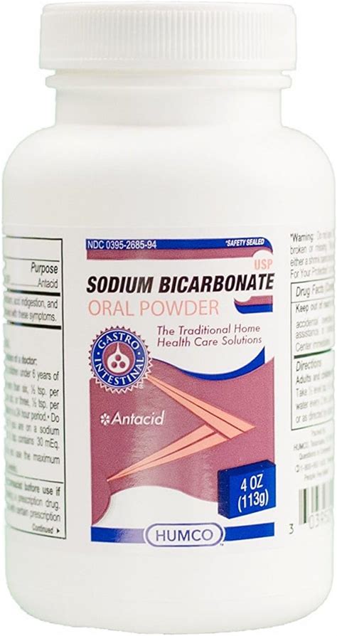 Humco Holding Group Sod Bicard Powder Hum Size 4 Oz Amazon Co Uk