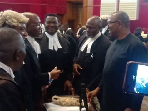 Videos Photos Of Peter Obi Inside Presidential Election Tribunal Emerges